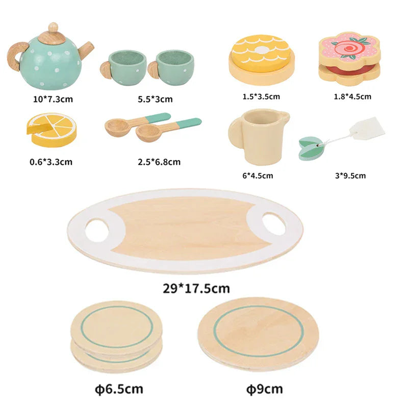 Montessori Wooden Tea Set L'atelier Montessori