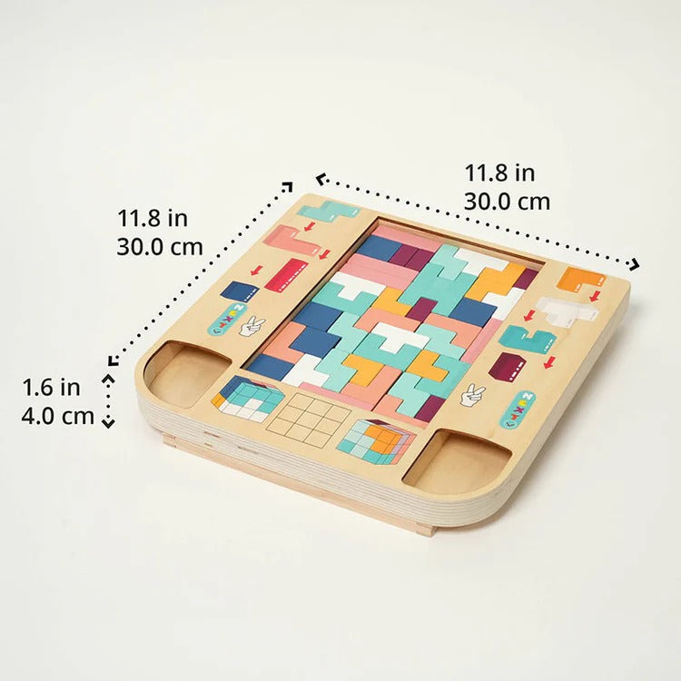Montessori Wooden Tetris L'atelier Montessori