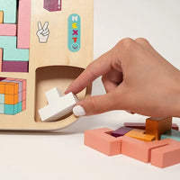 Montessori Wooden Tetris L'atelier Montessori