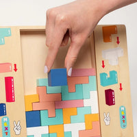 Montessori Wooden Tetris L'atelier Montessori