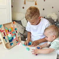 Montessori Wooden Tetris L'atelier Montessori