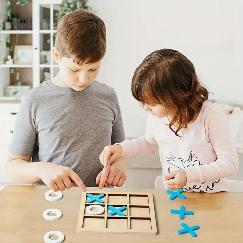 Montessori Wooden Tic-Tac-Toe Game L'atelier Montessori