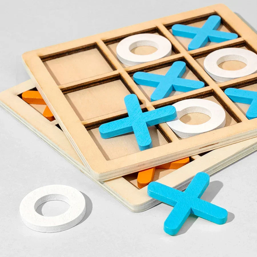 Montessori Wooden Tic-Tac-Toe Game L'atelier Montessori