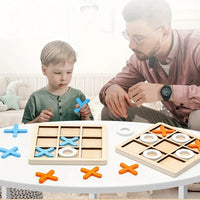 Montessori Wooden Tic-Tac-Toe Game L'atelier Montessori