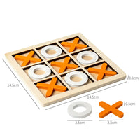 Montessori Wooden Tic-Tac-Toe Game L'atelier Montessori