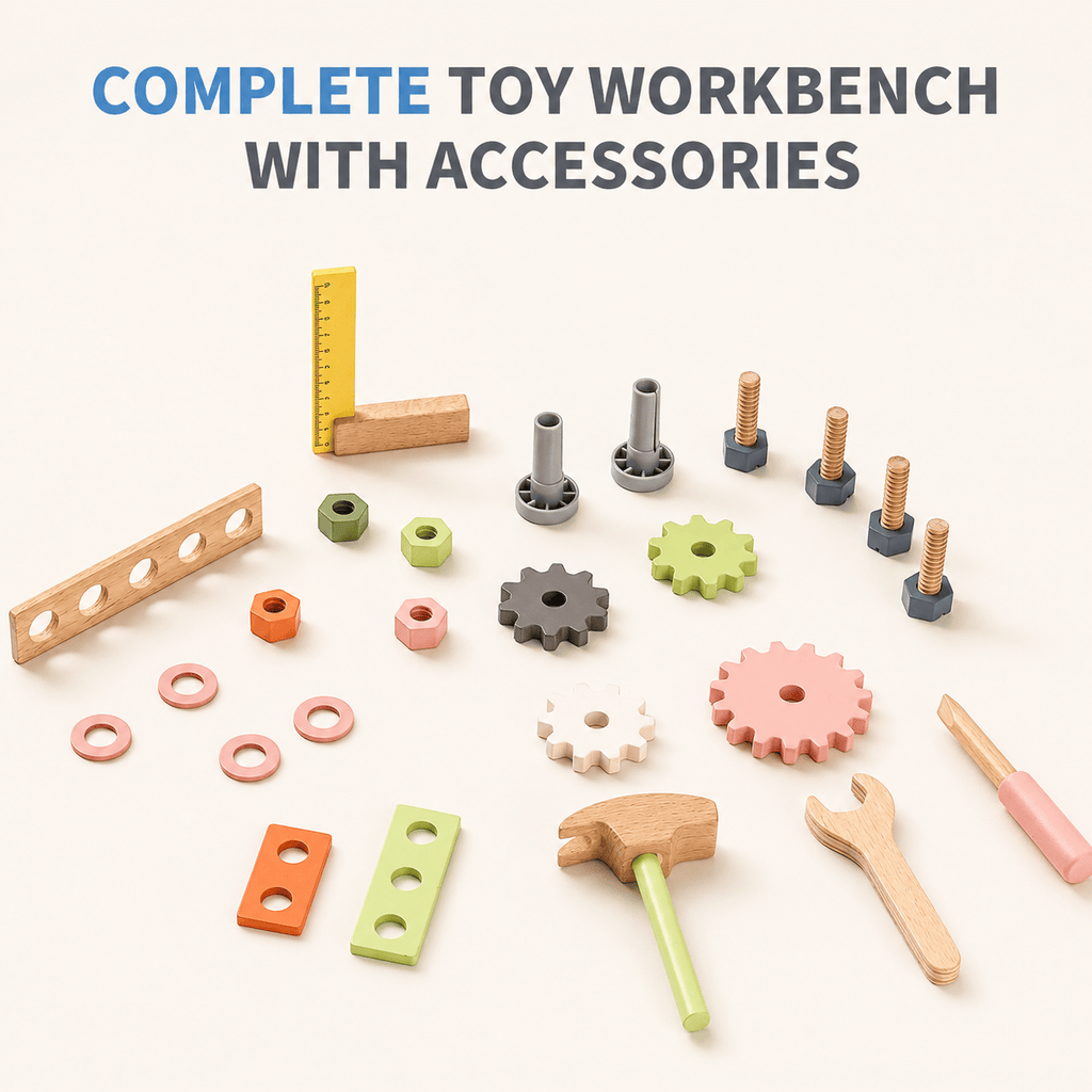 Montessori Wooden Tool Bench Set for Kids Montessori & Toys