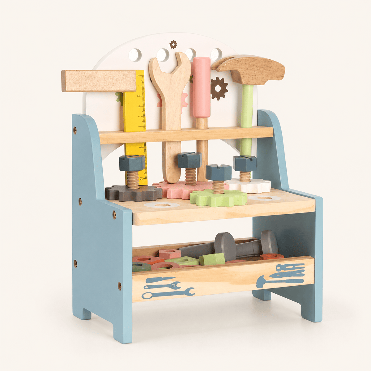 Montessori Wooden Tool Bench Set for Kids Montessori & Toys