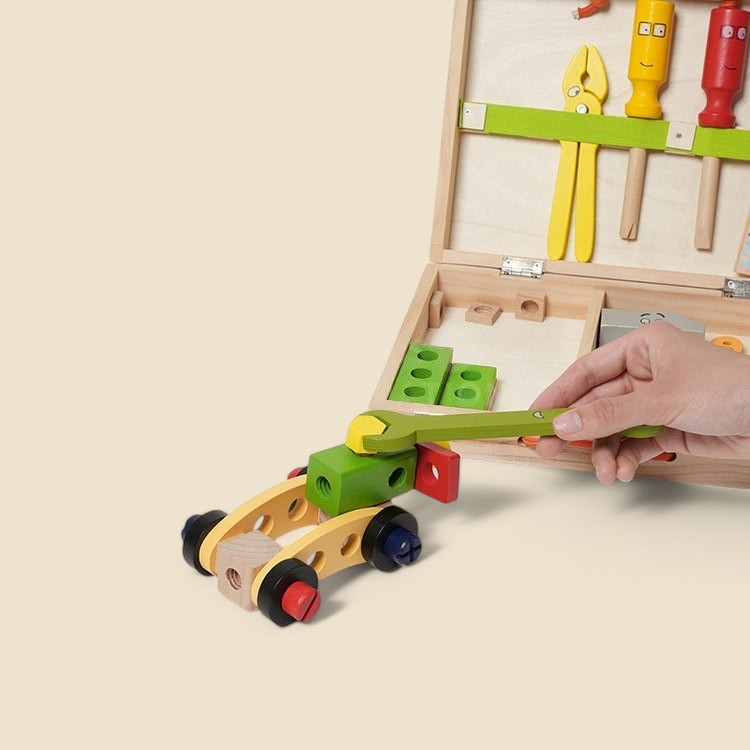 Montessori Wooden Toolbox L'atelier Montessori