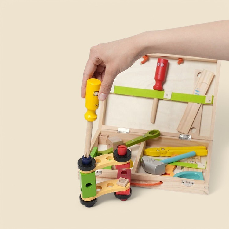 Montessori Wooden Toolbox L'atelier Montessori