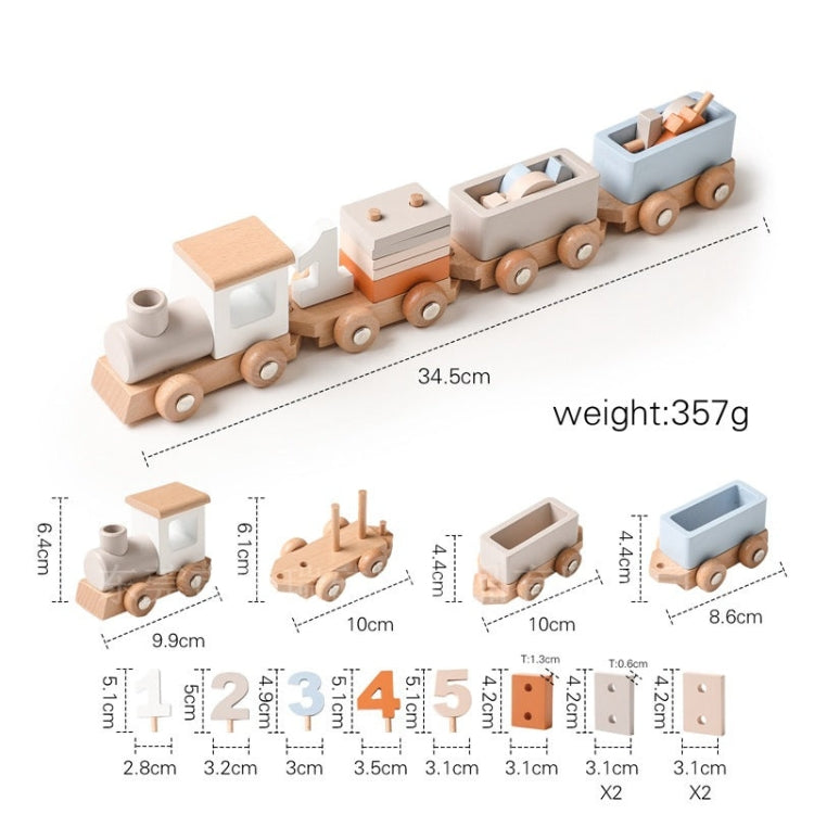 Montessori Wooden Train L'atelier Montessori