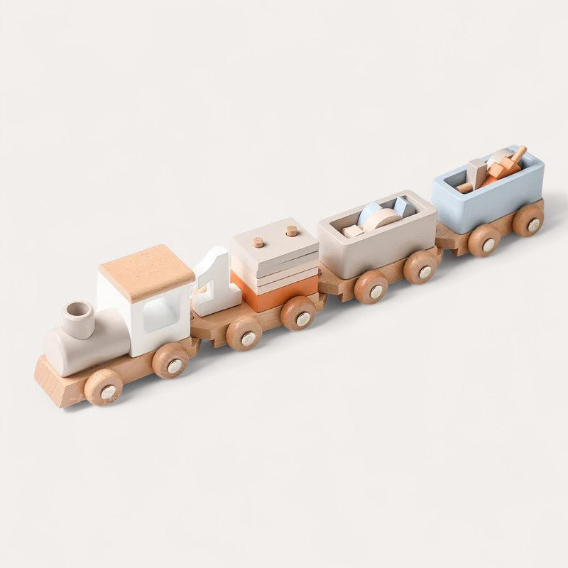 Montessori Wooden Train L'atelier Montessori