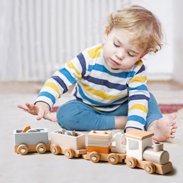 Montessori Wooden Train L'atelier Montessori