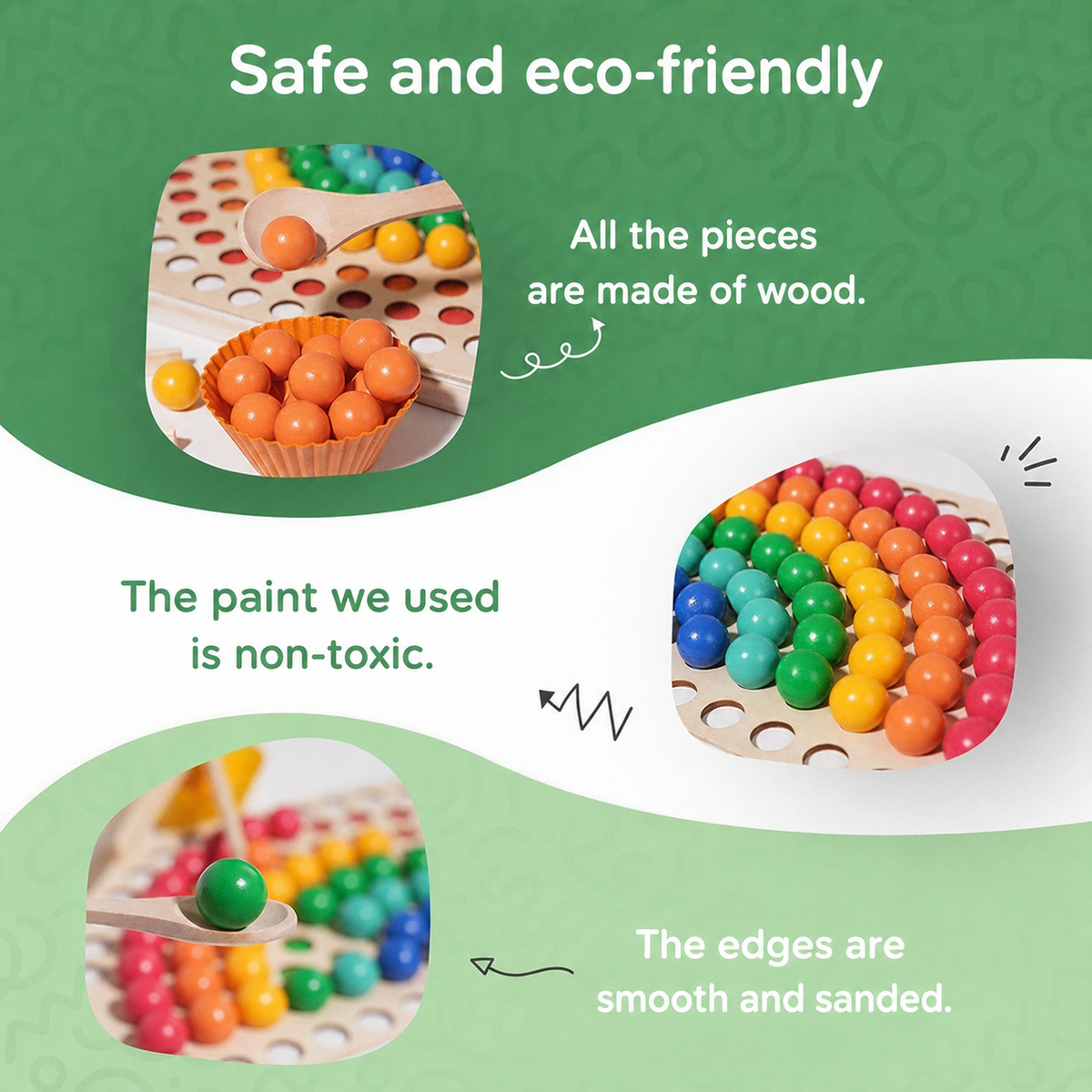 Perline Arcobaleno Montessori Montessori & Giocattoli