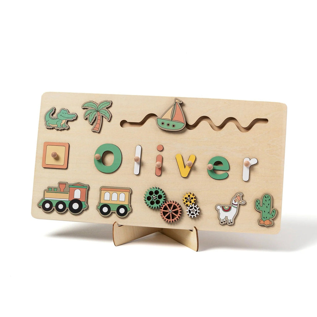 Personalized Wooden Puzzle for Toddlers L'atelier Montessori