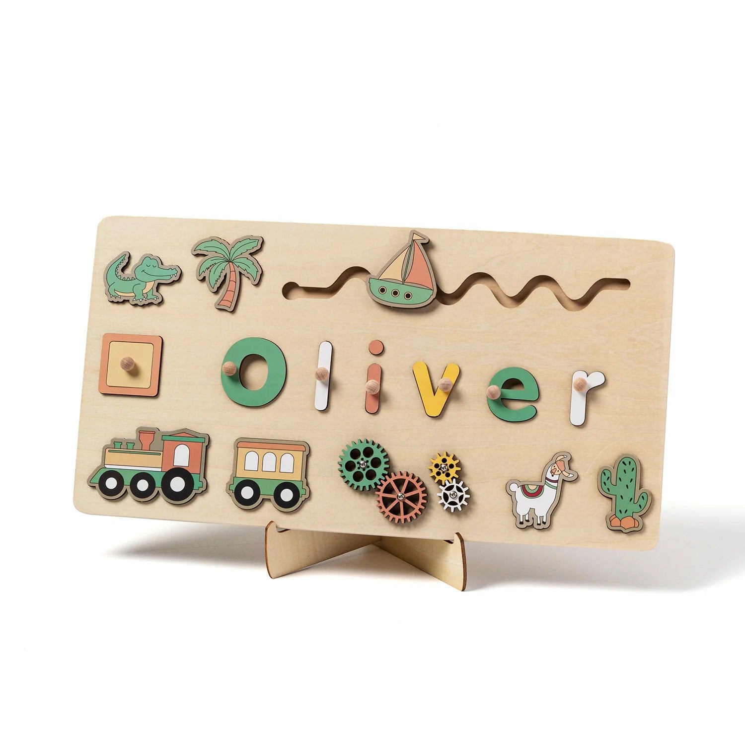 Personalized Wooden Puzzle for Toddlers L'atelier Montessori