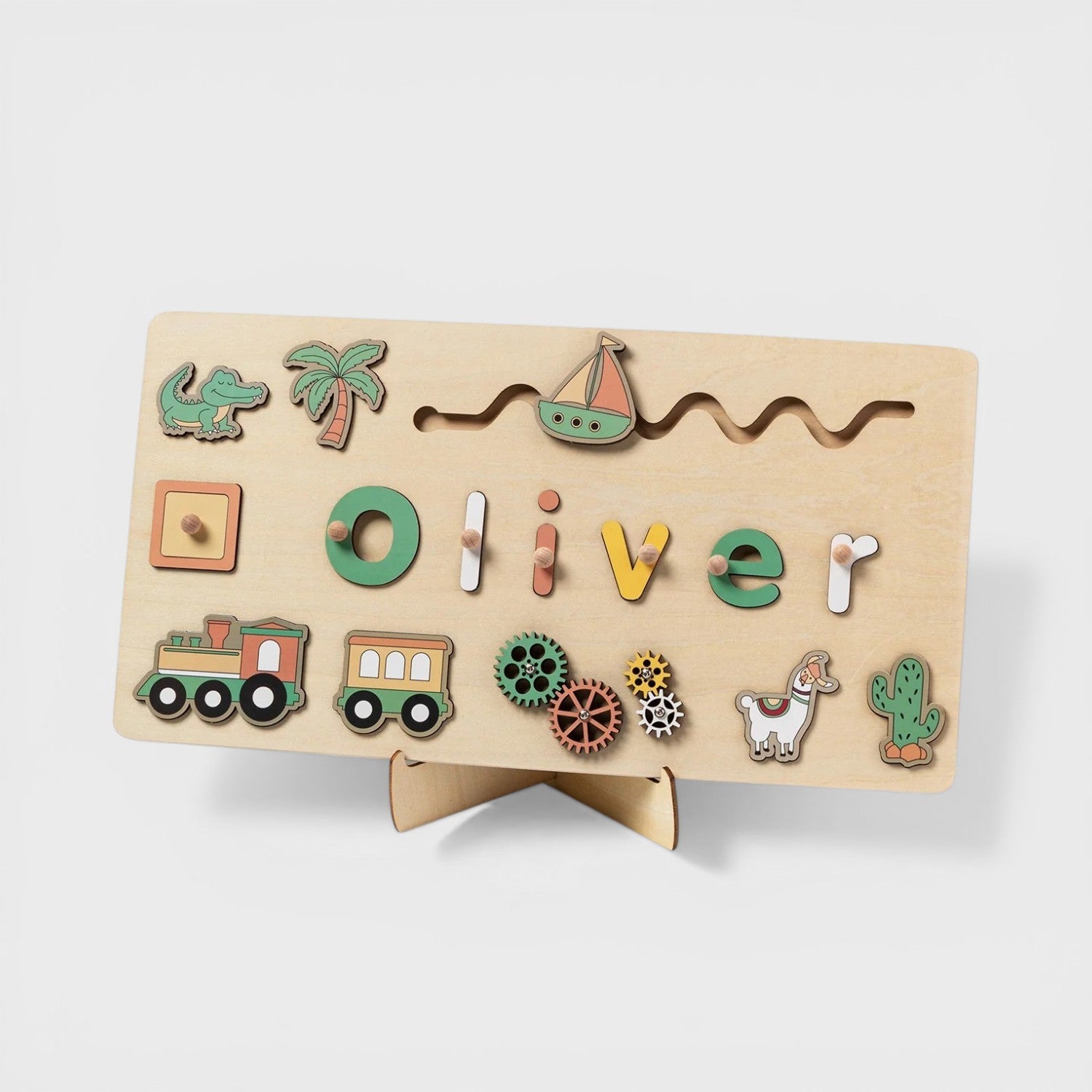 Personalized Wooden Puzzle for Toddlers L'atelier Montessori