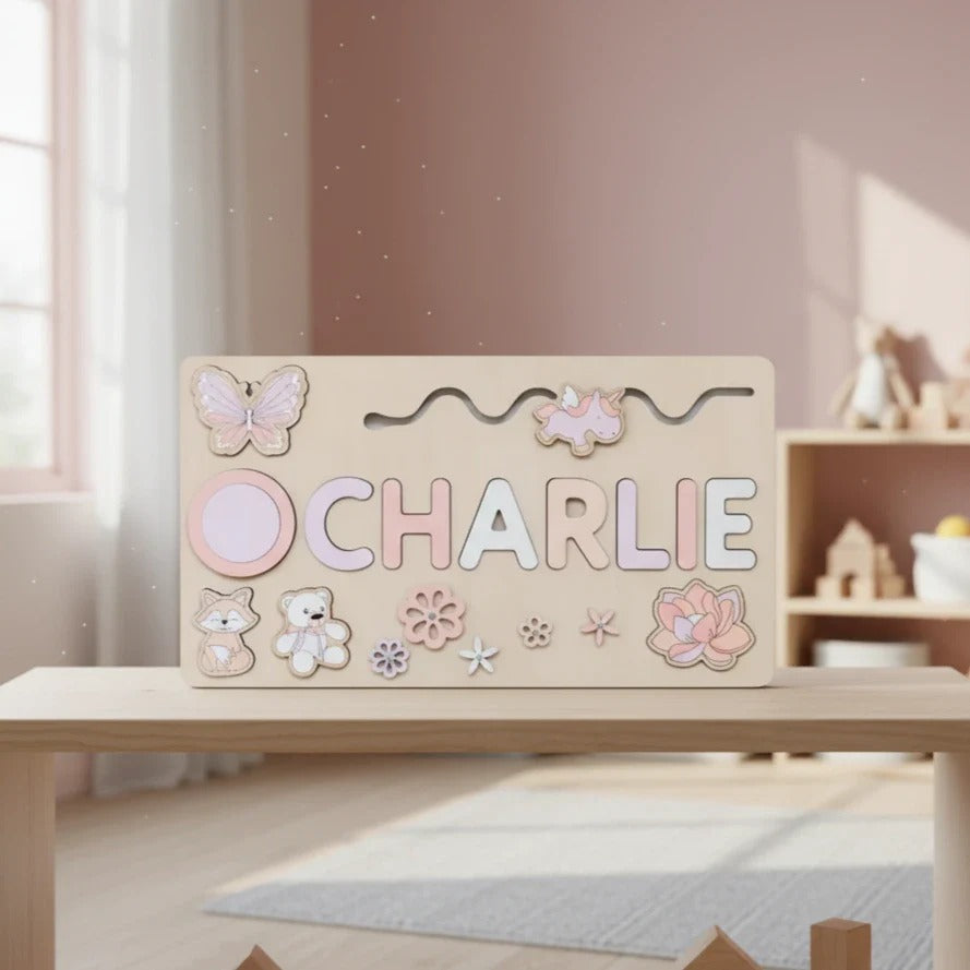 Personalized Wooden Puzzle for Toddlers L'atelier Montessori