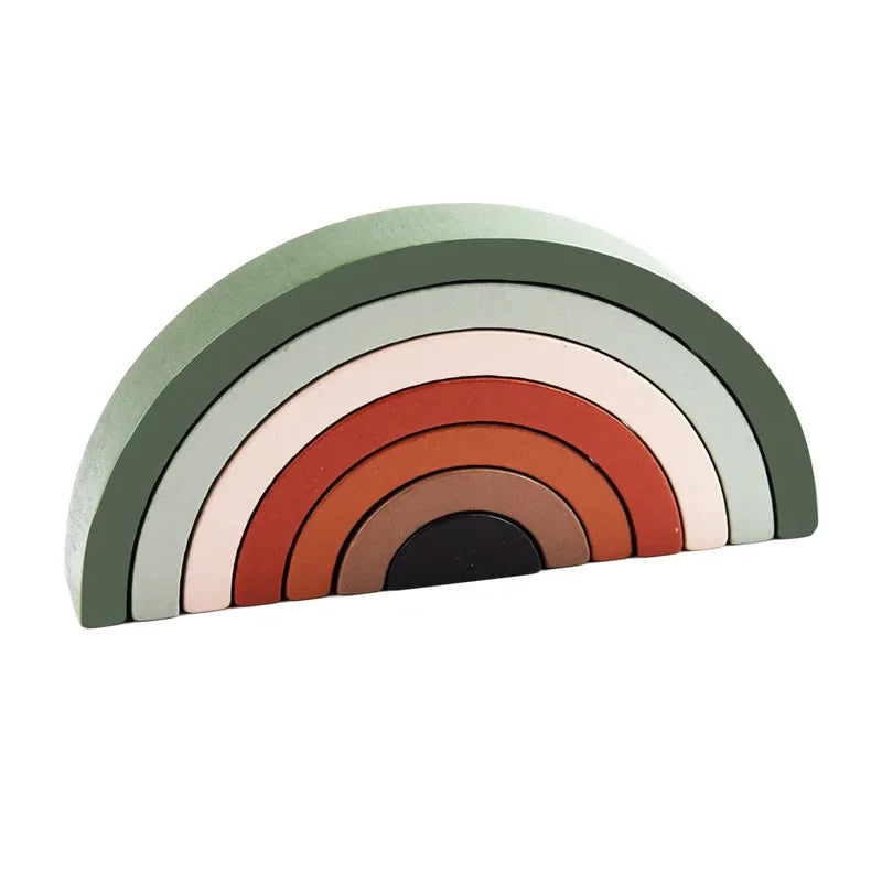 Puzzle Arcobaleno in Legno Montessori Montessori & Giocattoli
