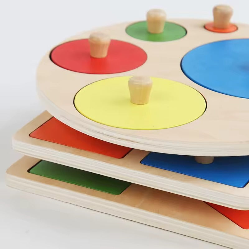 Puzzle Forme Geometriche e Colori Montessori Montessori & Giocattoli