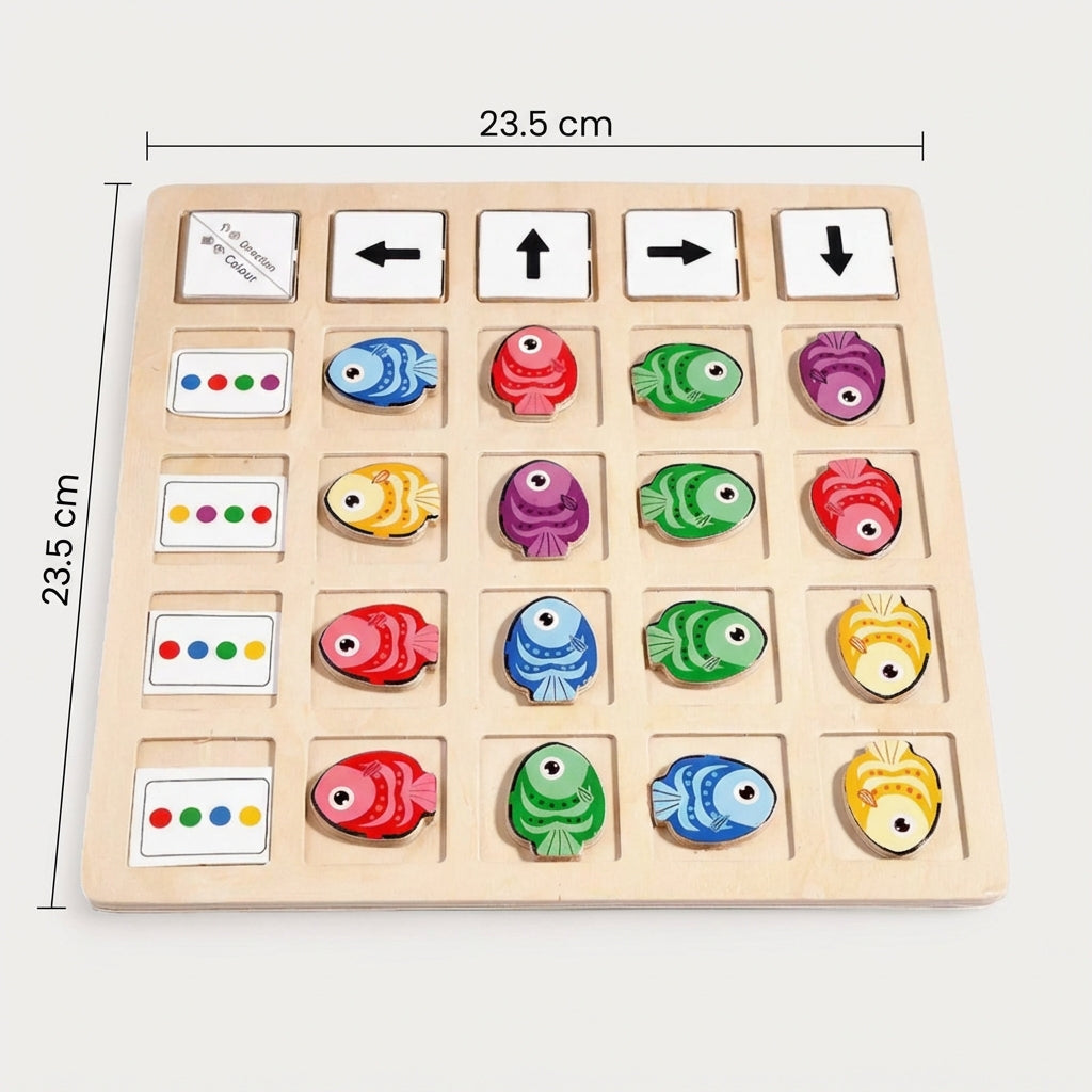 Puzzle Pesci Abbinamento Colori Montessori Montessori & Giocattoli