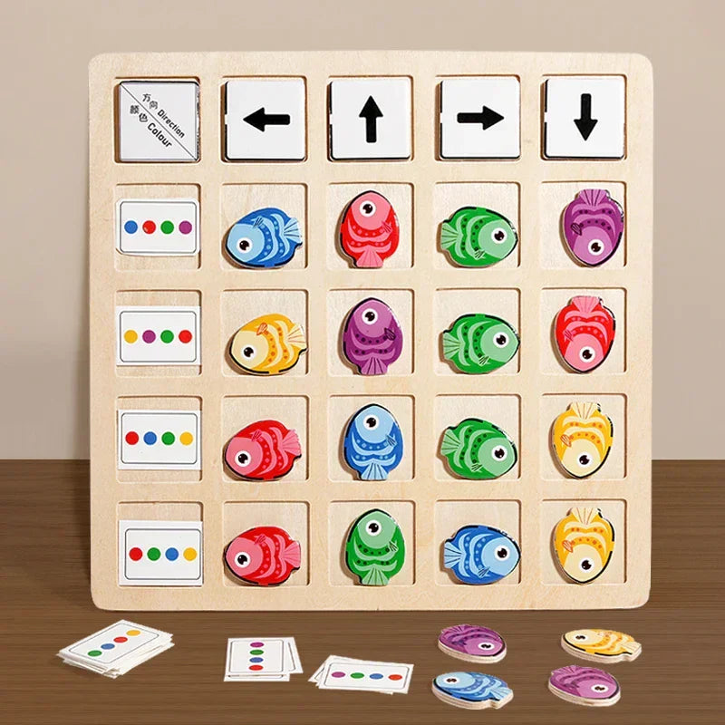 Puzzle Pesci Abbinamento Colori Montessori Montessori & Giocattoli