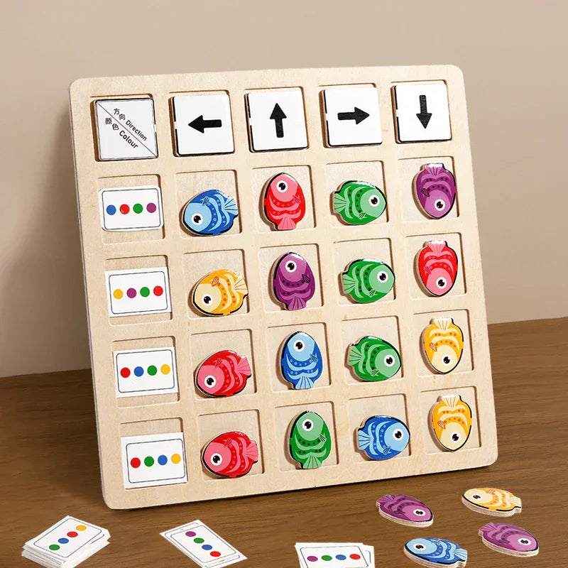 Puzzle Pesci Abbinamento Colori Montessori Montessori & Giocattoli