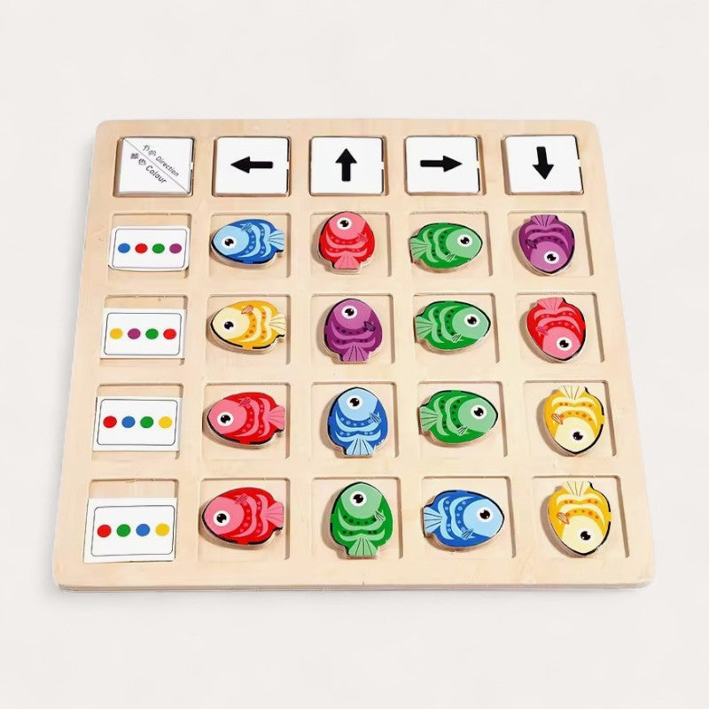 Puzzle Pesci Abbinamento Colori Montessori Montessori & Giocattoli