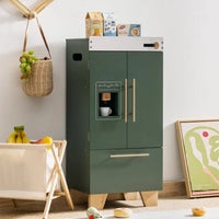 Wooden Toy Fridge Kids Play Kitchen Vintage Montessori & Toys
