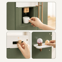 Wooden Toy Fridge Kids Play Kitchen Vintage Montessori & Toys